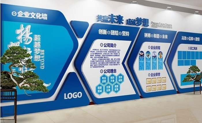 <b>企业文化展示墙上应该有些什么内容</b>
